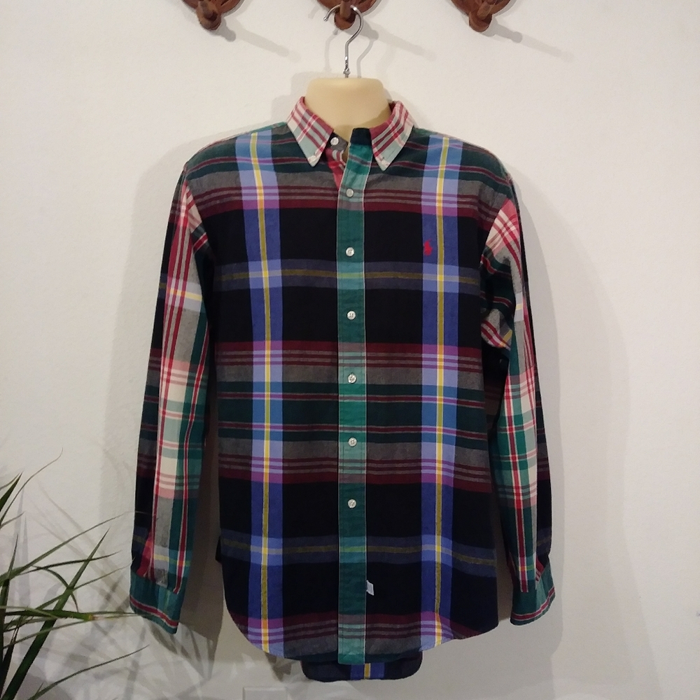Vintage Polo Plaid Flannel button up